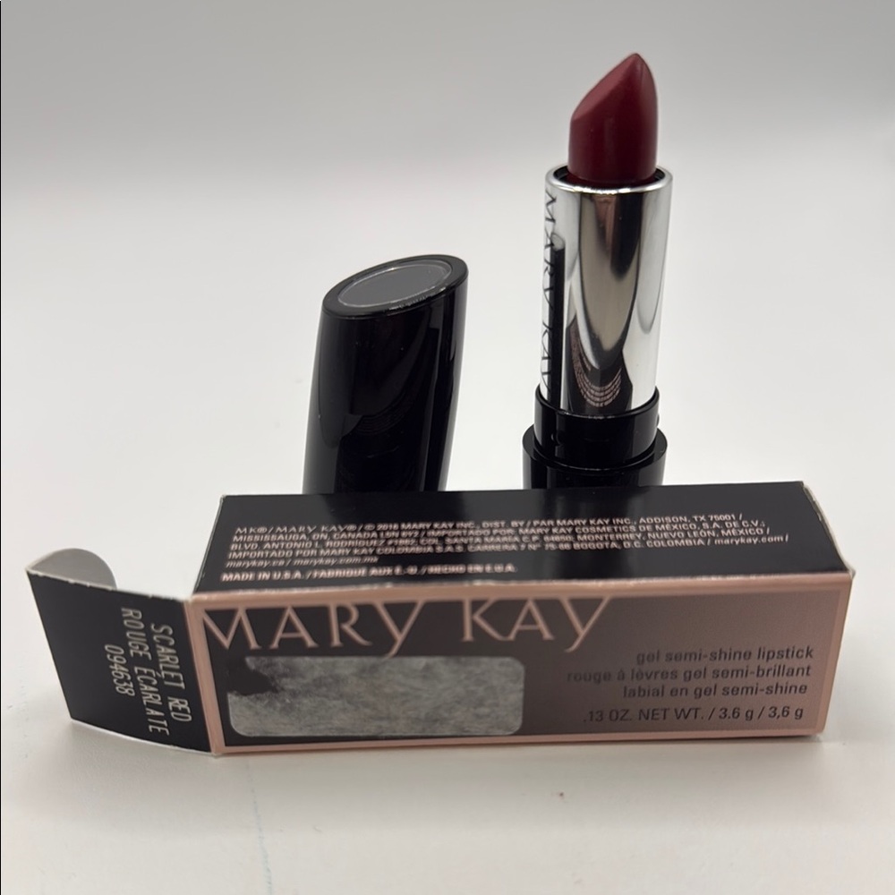 Mary Kay Scarlet Red Semi-Shine Lipstick